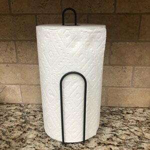 Black Metal Countertop Paper Towel Holder ◼️